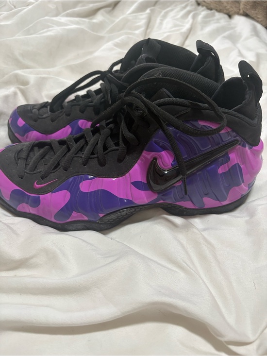 Nike Other - Nike' Purple Camo Foamposite Sneakers